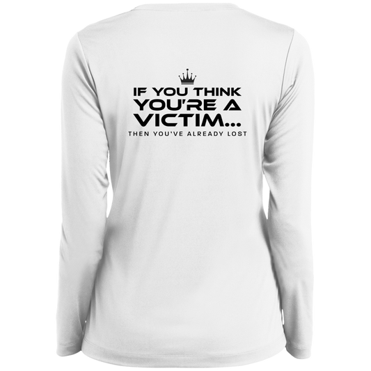 Women's Long Sleeve Think Performance V-Neck Tee