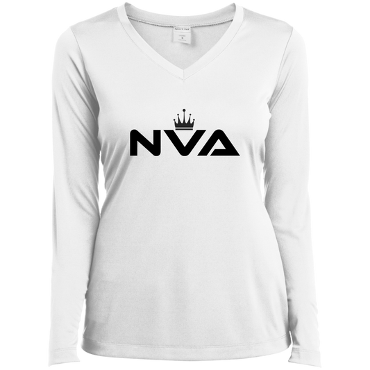Women's Long Sleeve Think Performance V-Neck Tee